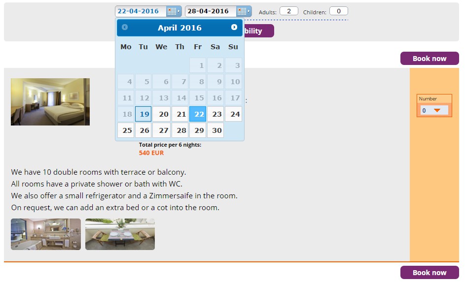 Sistema de reservas para su propia página web